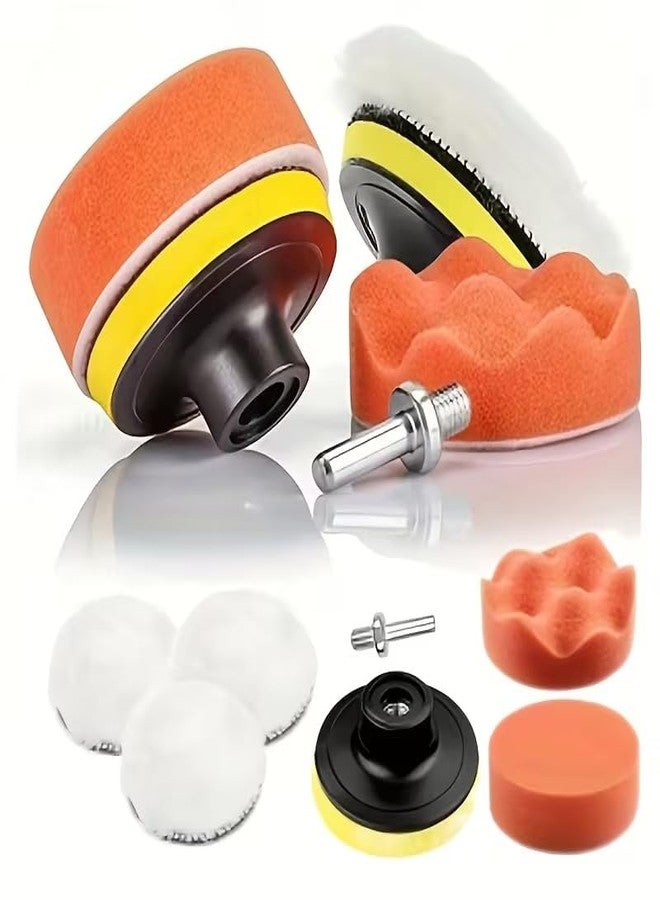 KRIDARSH Car Foam Drill Polishing Pad Kit for Car Bike Buffing Waxing Polishing | High Density Sponge Pads for Scratch Removal, Paint Care, Detailing & Shine Restoration. - Image 2